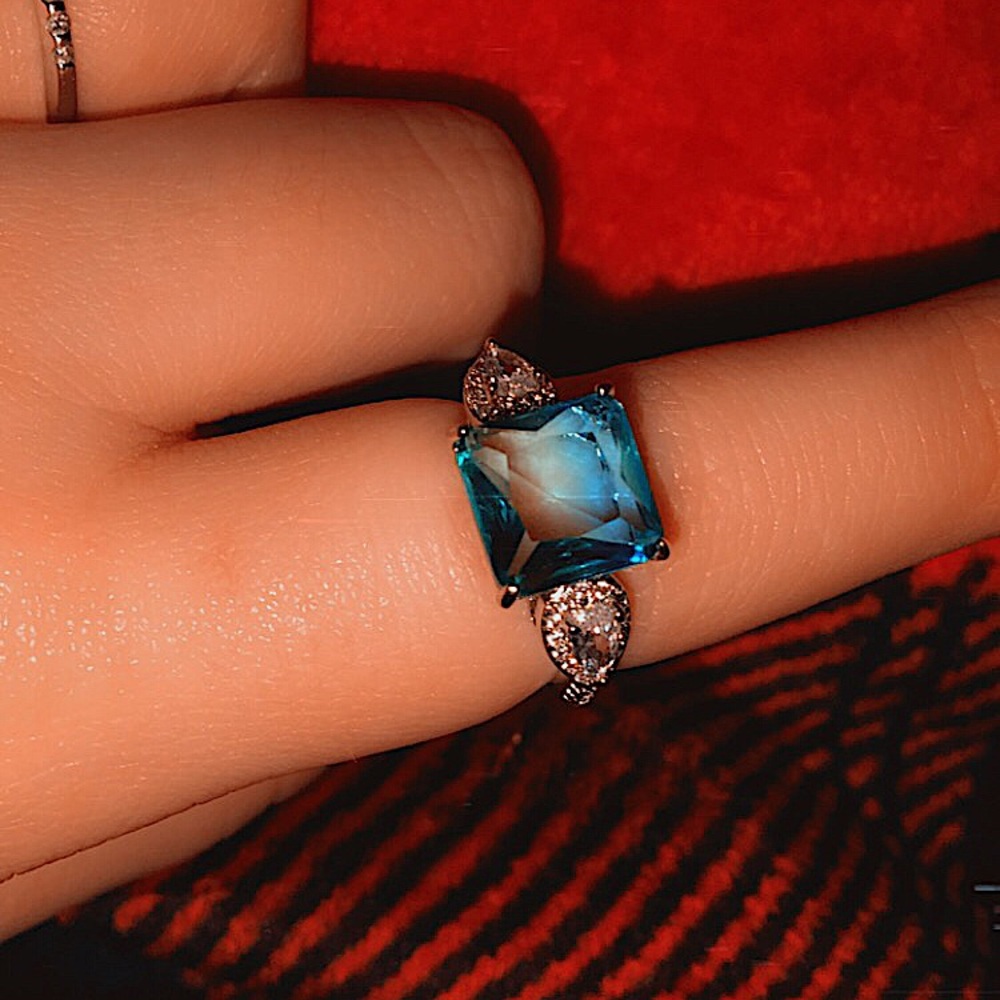 Blue and green ring